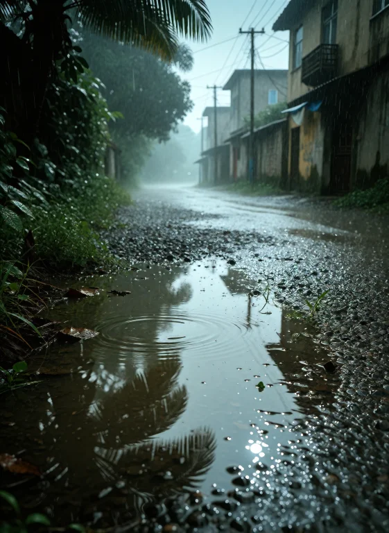 A Very Humid Place Full Of Puddles And Leaks