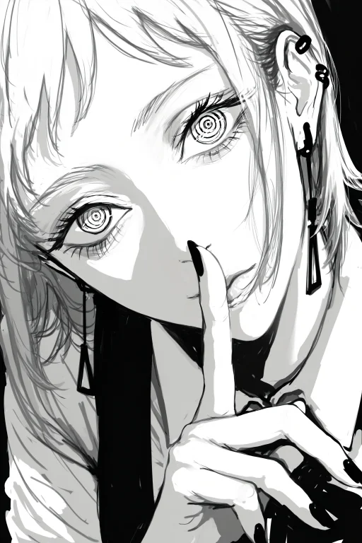 By Inoitoh1.1, Fami Chainsaw Man, 1girl, Close-up, Closed Mo...