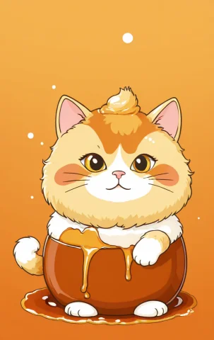 Caramel, Loracaramel Gmr Lora0.75 Loraanpansdxl0.4, Fluffy C... — SDXL AI Prompt: caramel, , (fluffy cat made of caramel sauce:1.3),(masterpiece:1.2), (2d, toon...