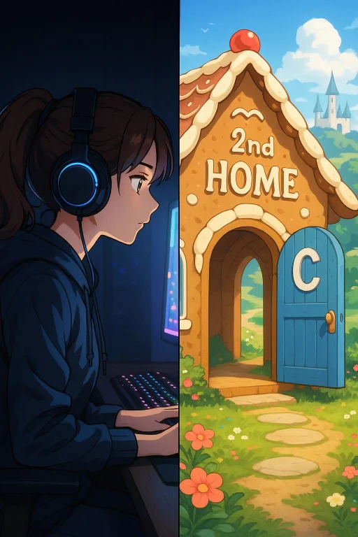Please Generate A Split Image In Anime Style In Masterpiece...