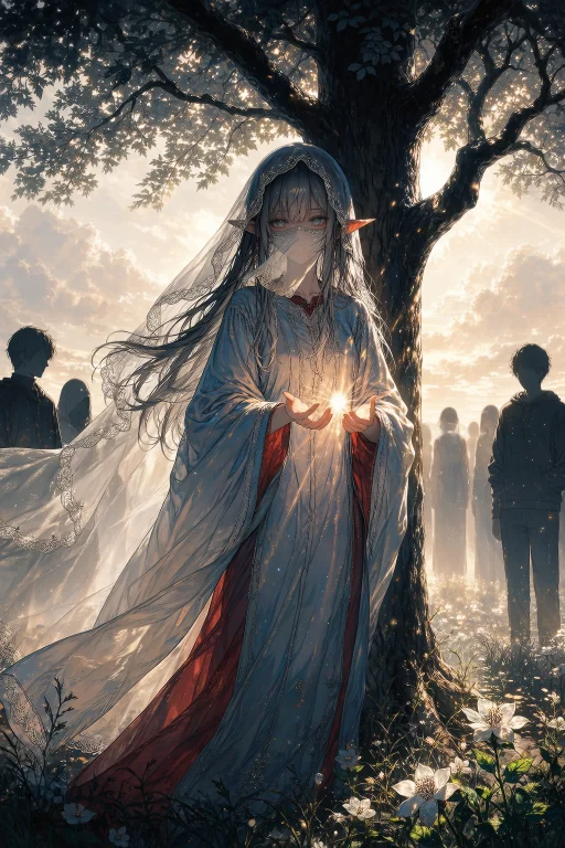Masterpiece, Best Quality, Exciplit, A Girl With Long, Gray...