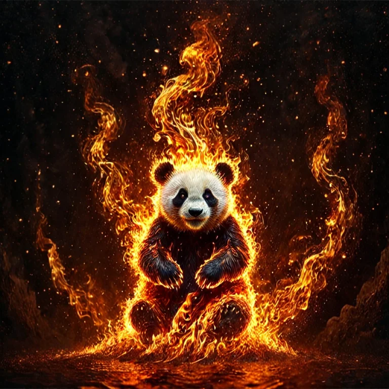 H0rr0rstyl3, Digital Art Images, Beautiful, Fantasy, Panda,...