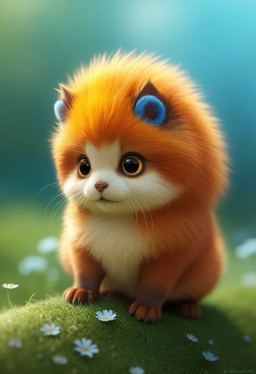 Macro, Concept Art, Huge, Cute, Depth Of Field, Add More Det...
