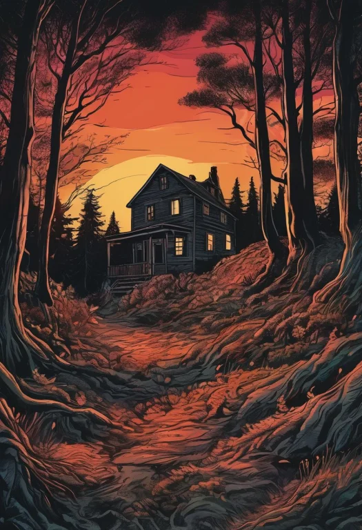 Drawix12, B-movie Horror Aesthetic, Vivid Colors, With A Pis...