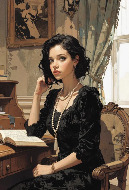 Bradhamel Art Style, A Young Russian Woman Of Refined Herita...