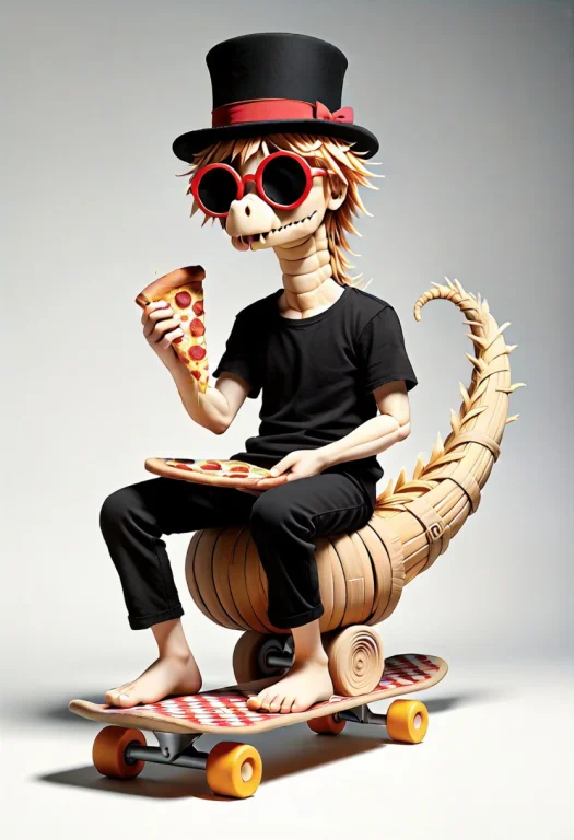 Dragon, Sitting, Over A Toilet Bowl, Toilet Is Precariously...