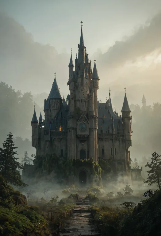 Score9, Score8up, Score7up, Scene, Huge Castle, Moss, Mist,...