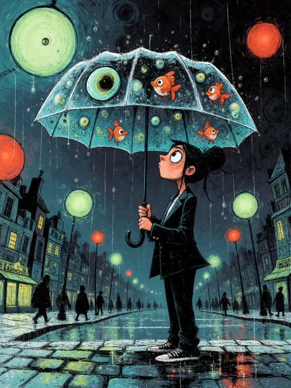 Toondaal, An Expressive Storybook Illustration Of A Wide-eye...