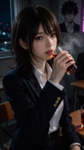 Kirishima Arata,19kirishima Arata45 — Stable Diffusion AI Prompt: 雾嶋新(Kirishima Arata),高清写实风格，细节锐利，肌肤纹理逼真，光影柔美、超高分辨...