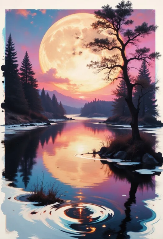 Reijfrmd, White Frame, Ink, Detailed Photorealistic Image, G...