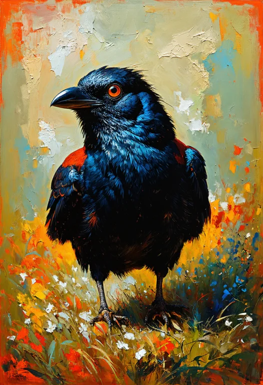 Digital Art In Style Of Odilon Redon 1.2, Artstation, Crow,...