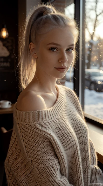 Blnkaplt, Photograph, Winter-pale Luminous Fair Skin, Hair S...
