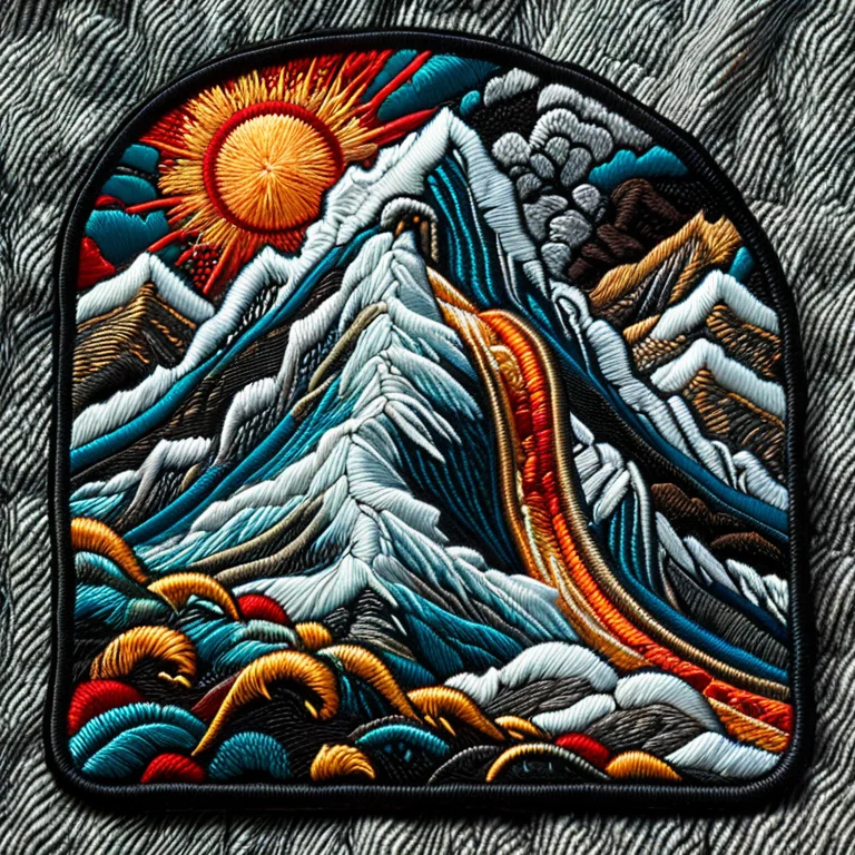 Ral-embroideredpatch, A Massive Avalanche Thundering Down A...