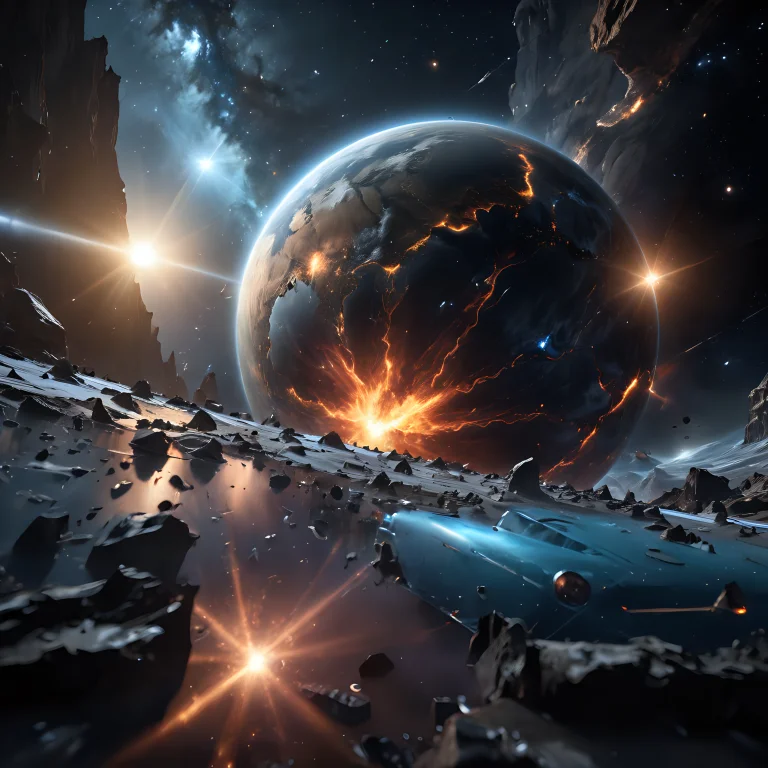 A Beautiful High-definition Photorealistic Warp Refraction M...