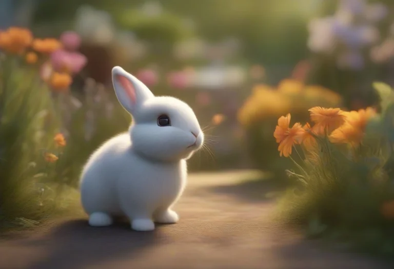 A Happy Cute, Bunny, Adorable, Heart Warming, Cheerful, Deta...