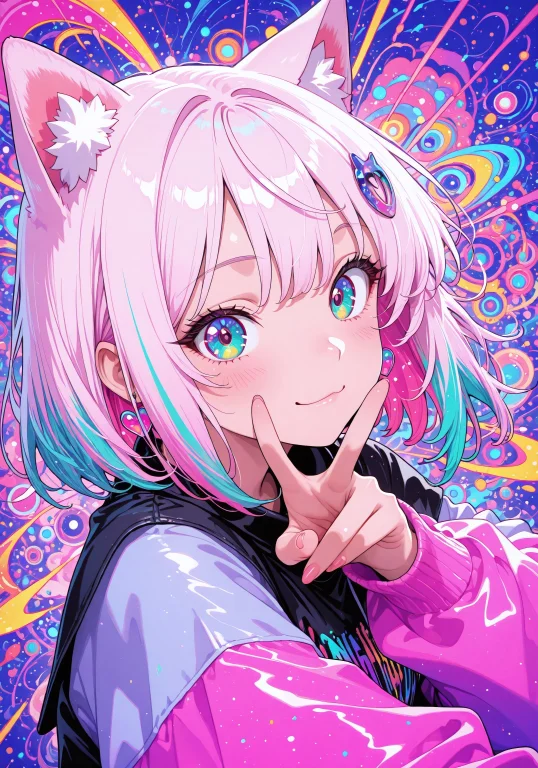 Lazypos, Masterpiece, Best Quality, Scenery, 1girl, Cat Girl...