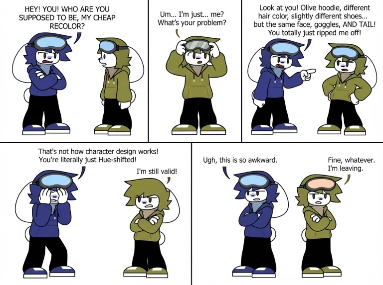 Generate A Comic Image Of 1st Character Image, 2nd Character...