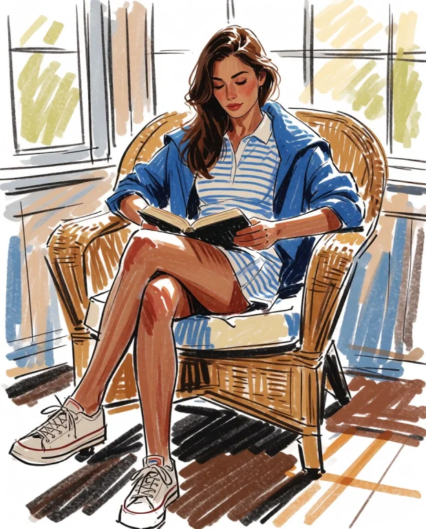 A Digital Image In The Style Of A Colored Pencil Sketch. The...