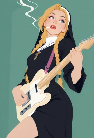 Masterpiece, Best Quality, Realistic1, Flat Color2, No Linea... — Stable Diffusion AI Prompt: masterpiece, best quality, (realistic:1), (flat color:2), (no lineart:1), (artis...
