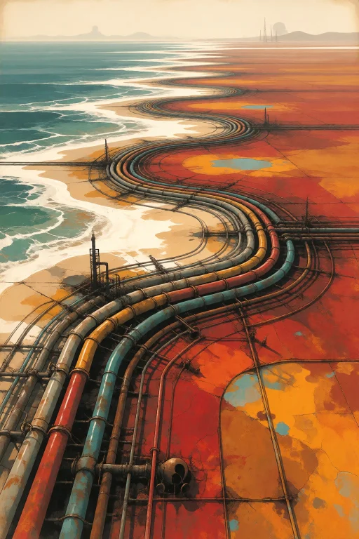 Strangedaal. An Expansive, Surreal Industrial Seascape Where...