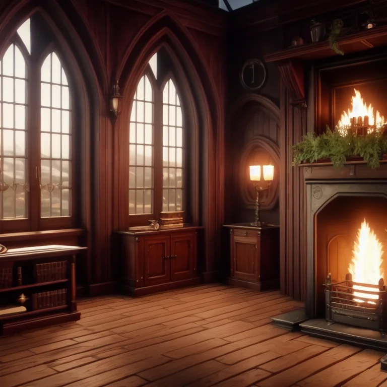 Inside Common Room, Fireplace,gryffondor Dark,h0glegacy,1800...