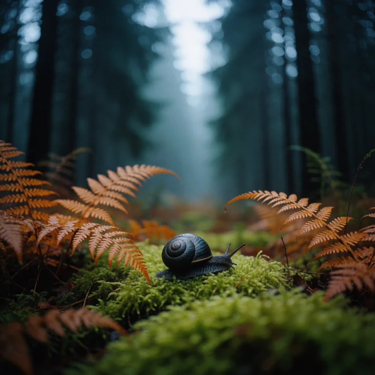 Photorealistic Macro Photography, A Single Dark Iridescent L...