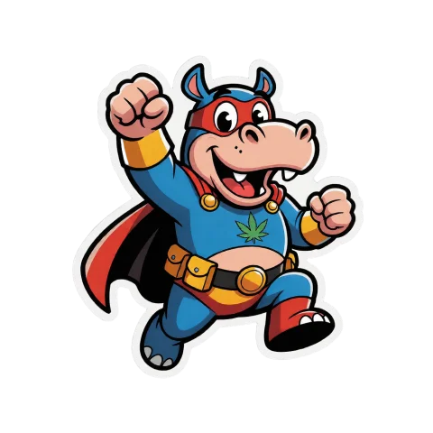 ,a Cartoon Of A Hippo Superhero Mascot Designed As A Printab... — Stable Diffusion AI Prompt: ,A cartoon of a hippo superhero mascot designed as a printable t-shirt logo, cla...