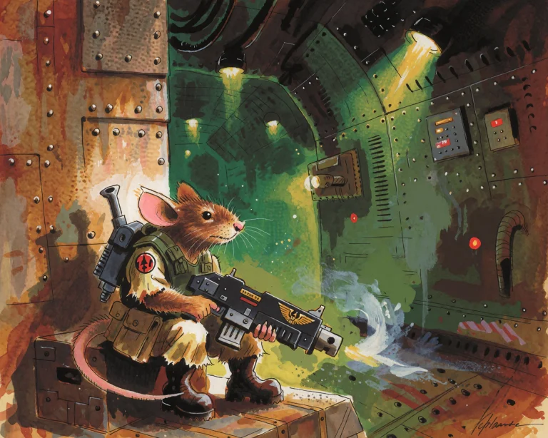 Traditional Media Illustration In The Style Of John Blanche...