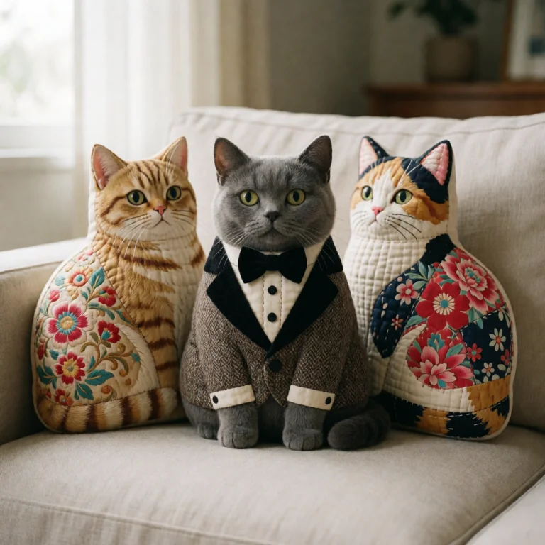 Photorealistic Product Photography, A Trio Of Stylized Cat-s...