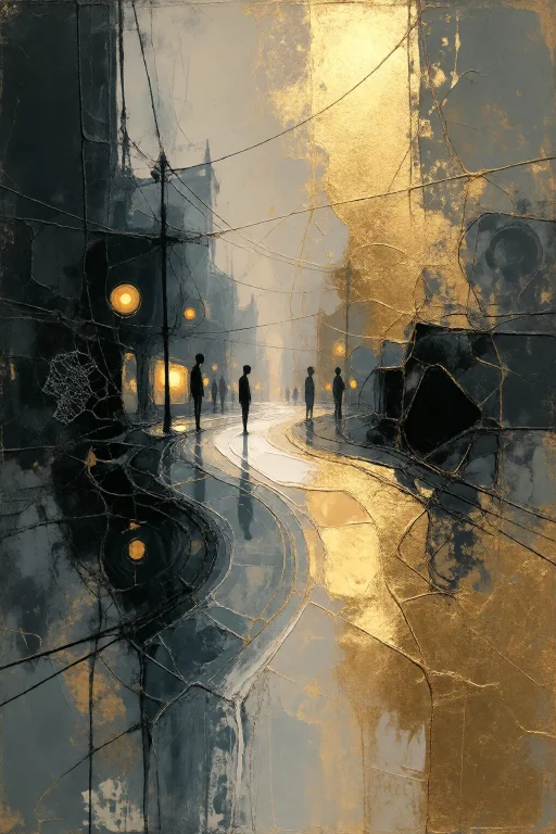 Strangedaal. An Expressive Mixed Media Masterpiece Combining...