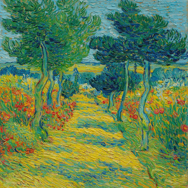 R1792f2dvangog The Painting Is A Vibrant Post-impressionist...