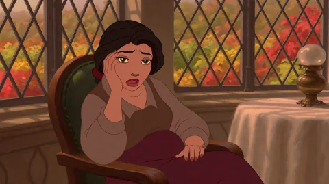 Trsrplnt2002, A Woman With Dark Hair And A Soft Expression S... — Stable Diffusion AI Prompt: trsrplnt2002, A woman with dark hair and a soft expression sits in a wooden chai...