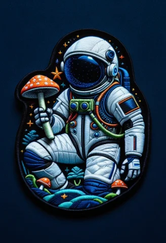 8k, Raw Digital Photo, A Lonely Low-poly Astronaut Holding A... — SDXL AI Prompt: 8k, Raw digital photo, a lonely low-poly astronaut holding a tiny glowing mushro...