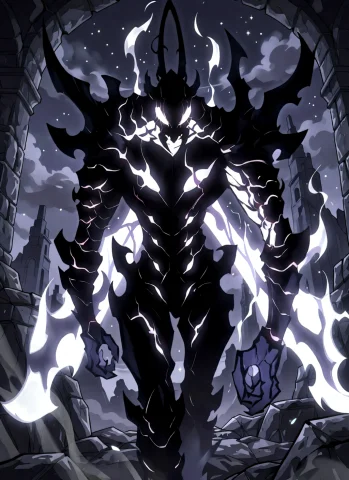Ant Beru. A Towering, Armored Ant With Jagged, Spiky Horns A... — Stable Diffusion AI Prompt: Ant Beru. A towering, armored Ant with jagged, spiky horns and glowing white ene...
