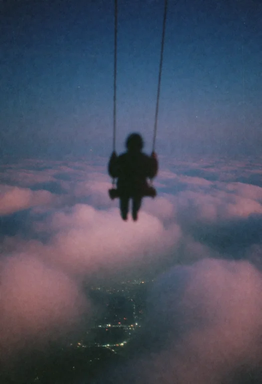 Darkdreamcorestyle, A Surreal Analog Photograph Of A Lone Da...