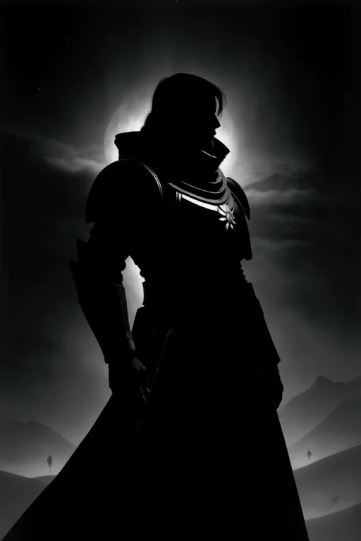 Astartes, Silhouette, Monochrome, Greyscale, Break Loraepino...