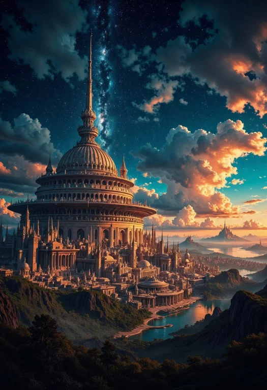 A Highly Detailed, Digital Cgi Rendering Of An Enormous, Fut...