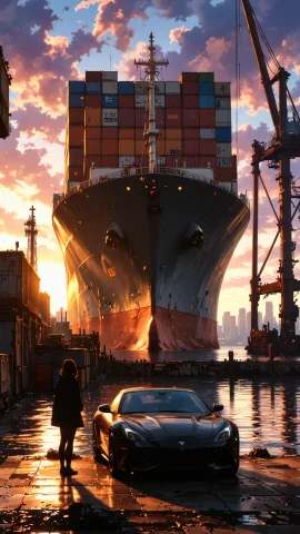 High-resolution Anime-style Illustration, Bold Painterly Tex... — Stable Diffusion AI Prompt: High-resolution anime-style illustration, bold painterly textures, cinematic sun...