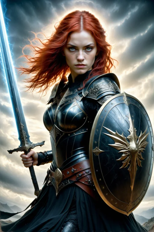 By Kelly Mckernan And Csaba Markus, Character, Sword And Shi...