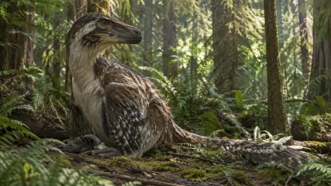 Can You Create Paleoart Of A Utahraptor To The Best Of Your... — Stable Diffusion AI Prompt: Can you create paleoart of a Utahraptor to the best of your ability. Meaning the...