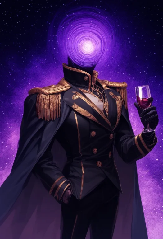 H3ad,objecthead,headless,faceless,purple Cosmic Spiral, Brea...