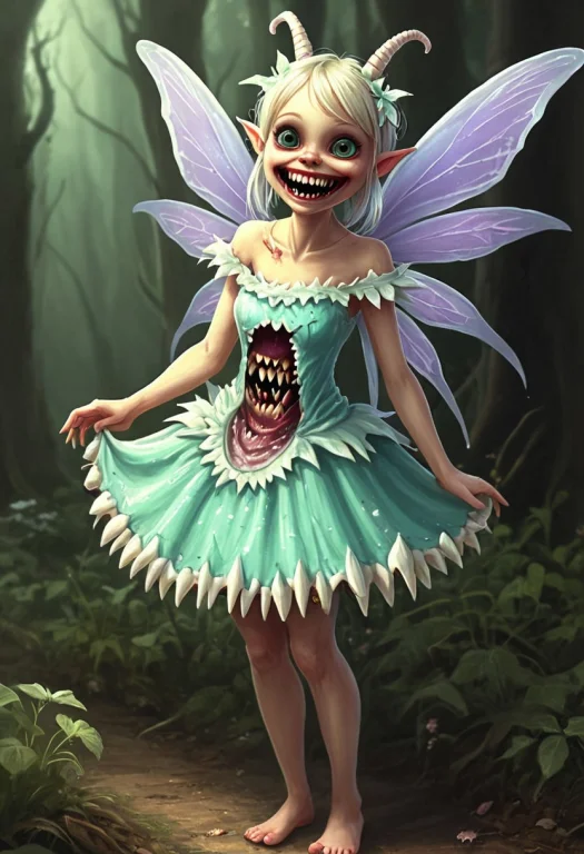Lazypos, , An Evil Fairy Wearing Delightful Dental Dress Mad...