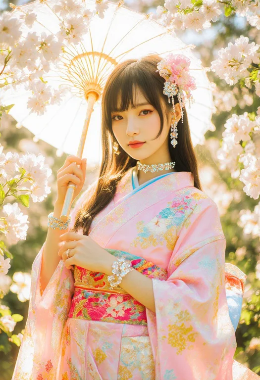 A Radiant Upper Body Portrait Of A New Heroine, Styled Like...