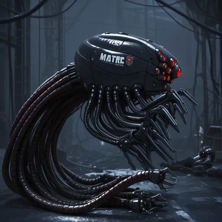 Matrsent,robot,tentacles, Side View,