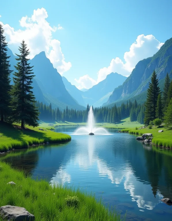 A Breathtaking Landscape Dominated By Majestic Mountains And...