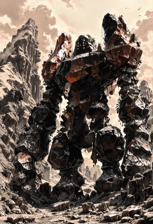 Zzregirock, Adult, Dark Theme, Epic, Scars, Intricate Detail...