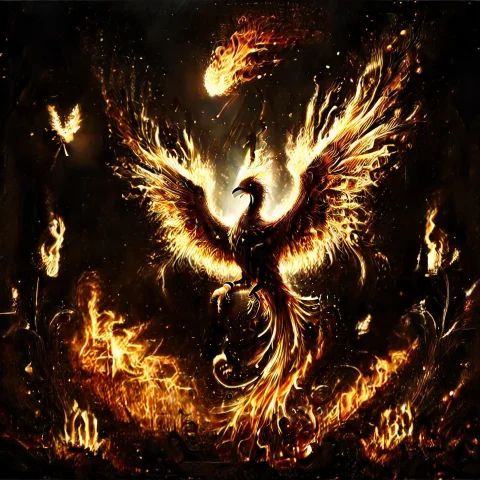 Life As A Phoenix Living, In The Normal Realm Of Boredom Exp... — Stable Diffusion AI Prompt: life as a phoenix living, in the normal realm of boredom exploding across the un...