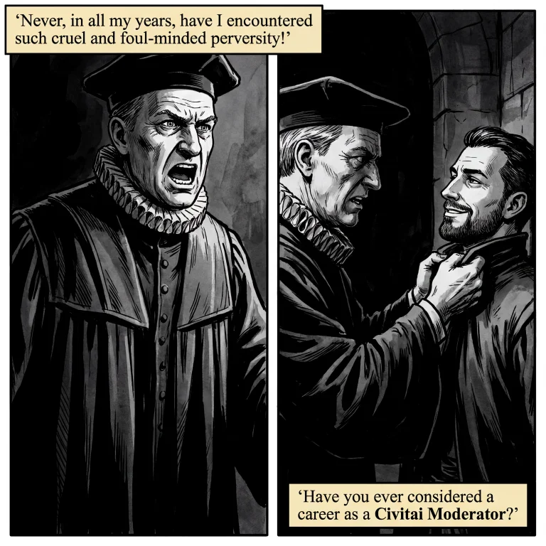 A Two-panel Graphic-novel Style Illustration. Panel 1 A Ster...