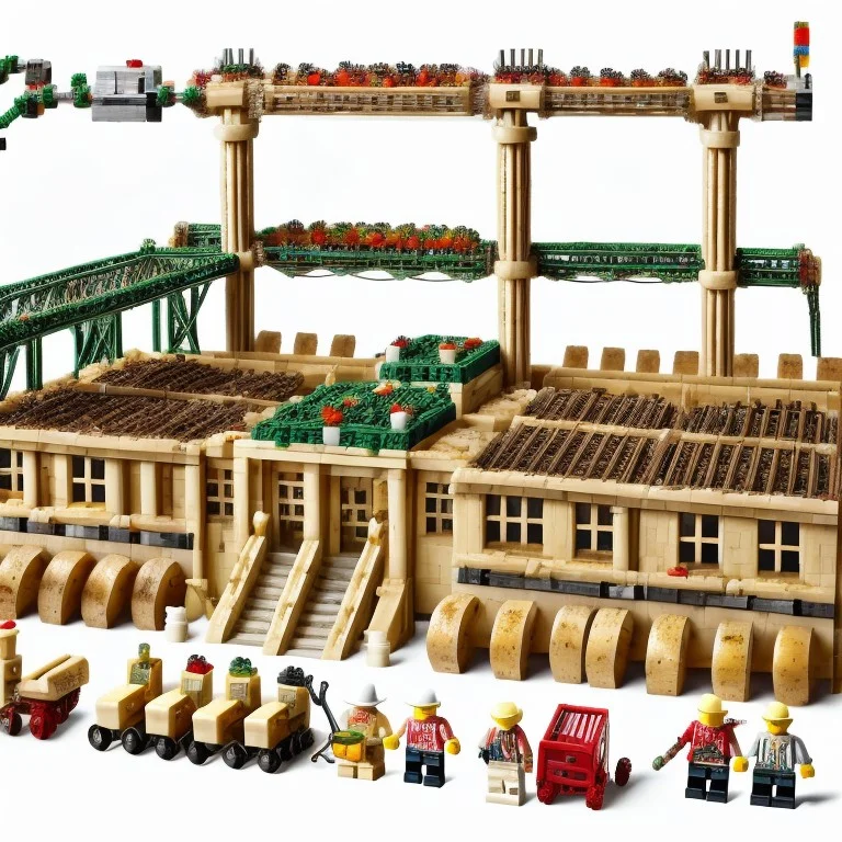 Potato Robot Assembly Line, Massive Lego-built Factory Where...