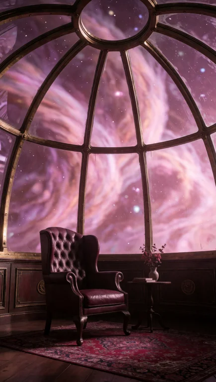 26. Spacefarer Observatory Deck, Victorian Leather Armchair,...